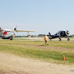 Grumman Albatross and T-6