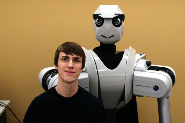 Photo of Steven and the Robot
