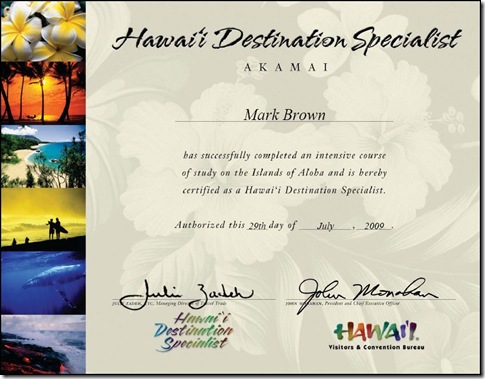 Hawaii Destination Specialist