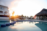 Sunrise over the pool