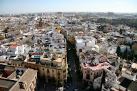 The view of Seville from the cathedral