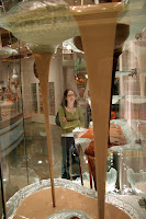 Kristy and the giant chocolate fountain