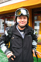 Matt ready to snowboard on Australia Day