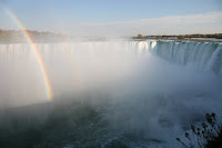 Rainbow over the horseshoe falls