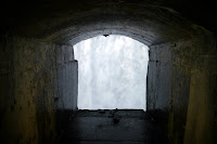Tunnel beneath the falls