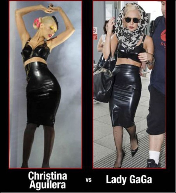 Encontre as diferenças entre Christina Aguilera e Lady Gaga