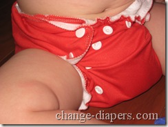 amp diaper front on baby