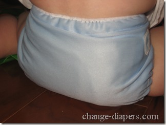 back of diaper