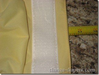 flip diaper small stretched