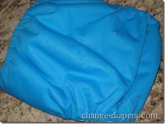rear of cloth diaper