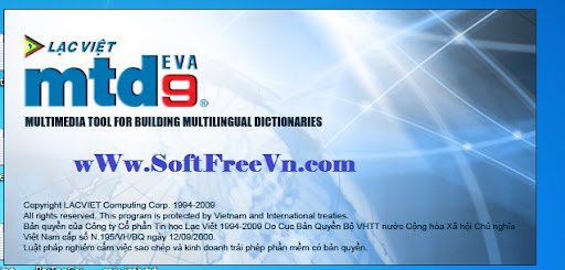 Lạc Việt MTD9 EVA 2010 – Từ điển Anh-Việt bản quyền 20 năm