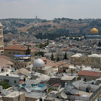 Looking south over the old city, Jerusalem.