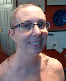 Trish is relieved to have it off, and ready for a shower.
