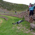 Dad gets winded in the high altitude.
