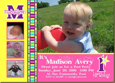 Bright Color First Birthday