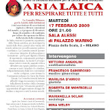 Il volantino della manifestazione