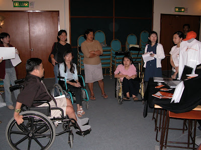 during the presentation