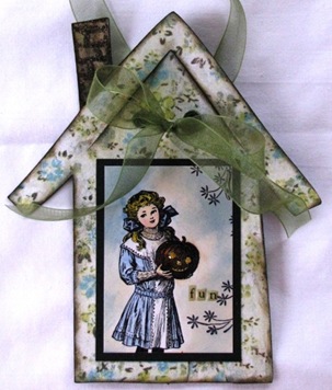 2010 10 LRoberts ATCs House Door Hanger Pumpkin Fun