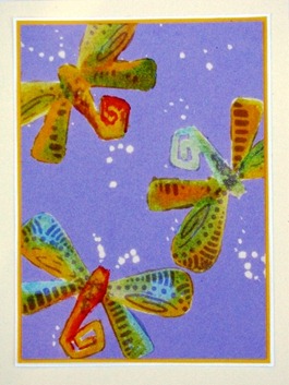 2011 04 LRoberts Better Backgrounds Twist on Bleach Dragonfly Card