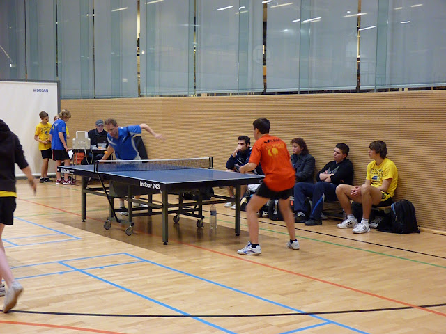 Beeld uit de spannende finale 2009 -'10 tussen Laurent Vanmeenen en Ga�tan Vandendriessche