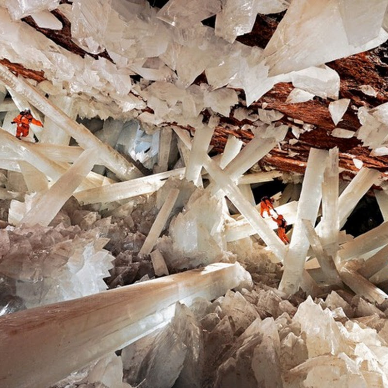 Giant Crystal Cave in the Mexican Desert