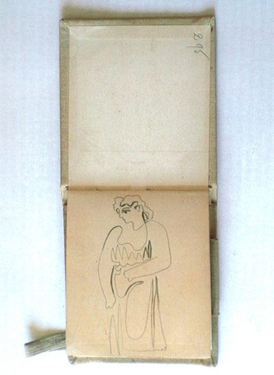 A-drawing-by-Picasso-on-a A-drawing-by-Picasso-on-a