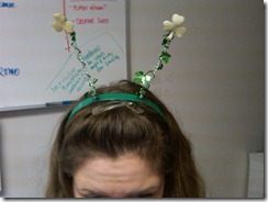 Shamrocks on my head