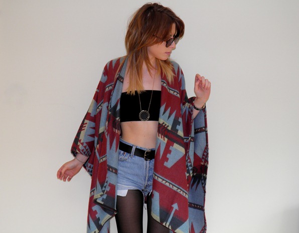 ASOS AZTEC CAPE 1