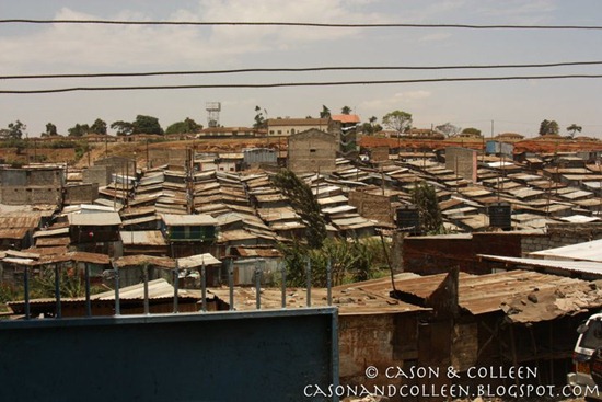 View into the slum from Good Sam