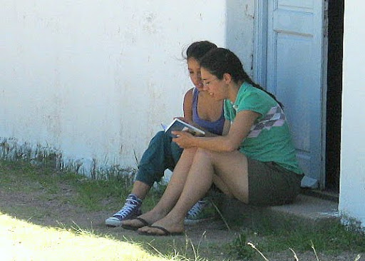 Maria Silvia leading Antonella to Christ