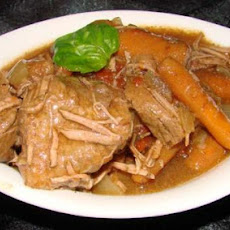 Crock Pot Beef Ragout over Rice