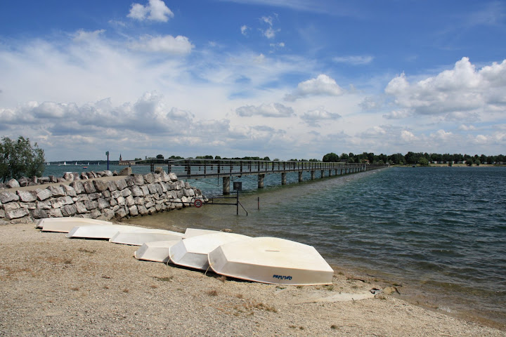 Voetgangers gedeelte onder water