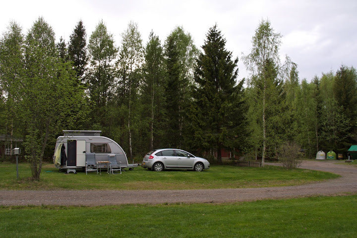 Op de Tiveden camping.