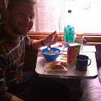 Lunch im Abteil