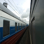 Russenzug in Nationalfarben