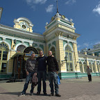 vor dem Bahnhof Irkutsk