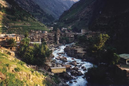 One of the serene mountain villages in Pakistan