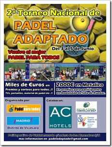 II Torneo Nacional de Pádel Adaptado 2011