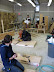 The top and bottom plates for each wall section are built