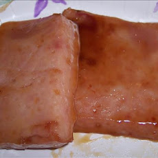 Ruth's Simple Glazed Ham Steaks