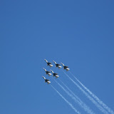 The Thunderbirds in formation.
