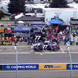 Pit stop for Sam Hornish, Jr.