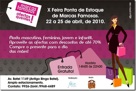 feira ponta de estoque