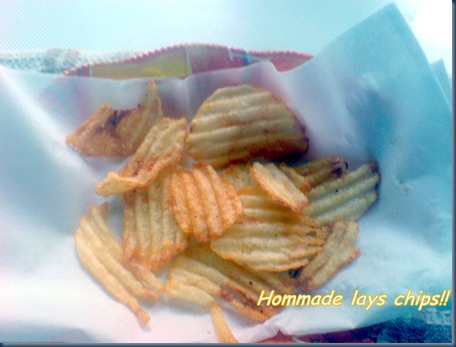 Home made lays chips