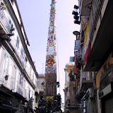 Giglio del Calzolaio alla prima la domenica mattina nel corso T. Vitale; anno 2002.