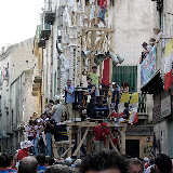 Il Giglio dell'Ortolano entra in via Merliano per effettuare la girata davanti all'ex carcere mandamentale; anno 2005.