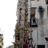 Particolare del Giglio dell'Ortolano mentre svolta in via Merliano e si appresta ad eseguire "girata carceri"; anno 2007.