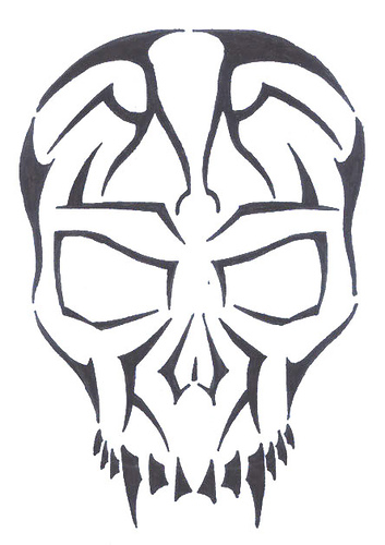 Tribal Skull Polynesian Tribal Skull Polynesian