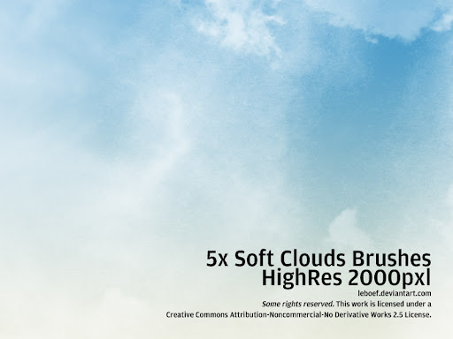 Soft Clouds Photoshop Brushes Soft Clouds Photoshop Brushes
