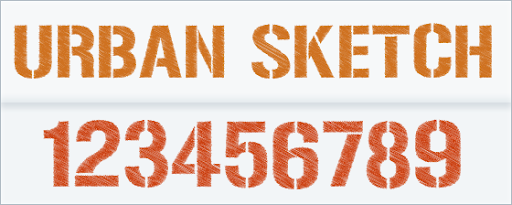 Urban Sketch - Free Hand Sketch Font Urban Sketch - Free Hand Sketch Font